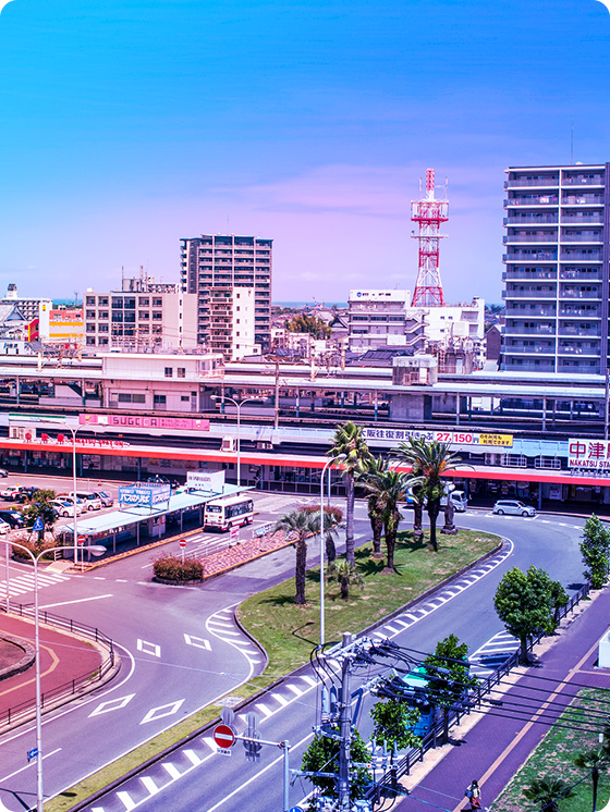 ビルが立ち並ぶ都会の景色